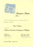 diploma dell'associazione italiana